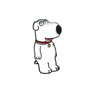 [W][Pin]White Dog.뱃지