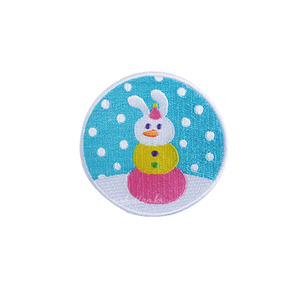 [SJK-006W][Wappen]Rabbit snowman.와펜.패치