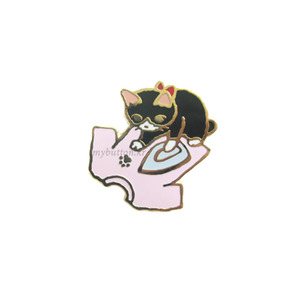 [PCZ-043][Pin]Cat_Iron_Shirts.고양이뱃지