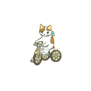 [PCZ-053][Pin]Cat_3-wheeler.고양이뱃지