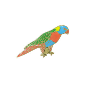 [W][Pin]Rainbow Parrot..앵무새 뱃지