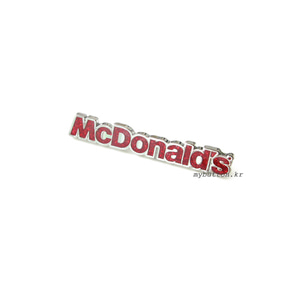 [Mc][Pin][USA]Text logo(R/G).핀뱃지