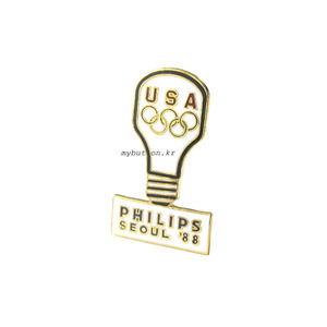[USA][Pin]Philips Seoul 88.빈티지뱃지