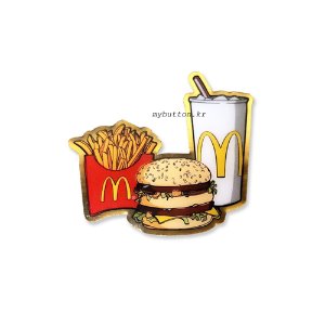 [Mcdonald&#039;s]Big mac Set.맥도널드뱃지