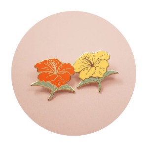 [Justine][Pin]Hibiscus.핀뱃지