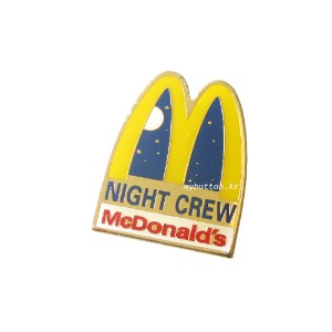 [Mcdonald&#039;s][Vintage][Pin]Night Crew.맥도널드 빈티지뱃지