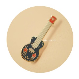 [Justine][Pin]Guitar(Blue).핀뱃지