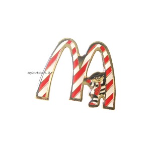 [Mcdonald&#039;s][Vintage][Pin][Holiday]Hamburglar(M).맥도날드 핀뱃지