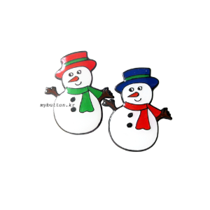 [W][Pin][2TYPE]Snowman.핀뱃지