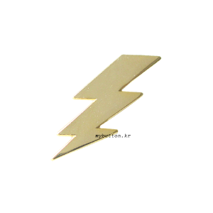 [W][Pin]Lightning(gold).번개(골드)핀뱃지