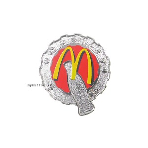 [Mcdonald&#039;s][Vintage][Pin]Best cock.맥도날드 빈티지뱃지