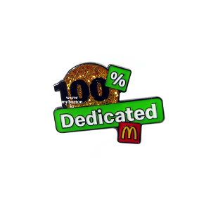 [Mcdonald&#039;s][Pin]100 Dedicated.맥도날드 핀뱃지