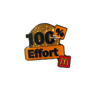 [Mcdonald&#039;s][Pin]100 Effort.맥도날드 핀뱃지
