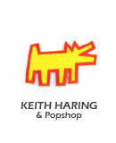 [Artist][Keith Haring][Patch]Barking Dog(YR).키스해링 바킹독 옐로우 와펜/패치