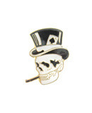[Retro][Pin]Top Hat Skull.탑햇스컬 핀뱃지
