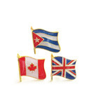 [ETC][Pin][3TYPE]Flags:쿠바.캐나다.영국기 뱃지