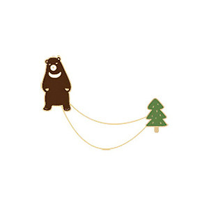 [브랜드정품][UP][Pin][2way]Bear+Tree.곰과 나무 투웨이핀