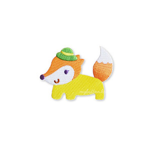 [SJK-005W][Wappen]Yellow fox.와펜.패치