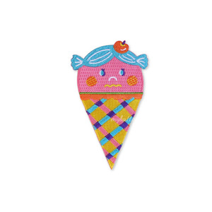 [SJK-003W][Wappen]Strawberry icecream cone.와펜.패치