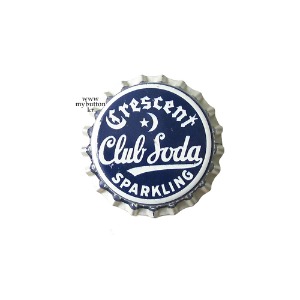 [Vintage][USA][Soda]Crescent Club Soda.버틀캡 브로치